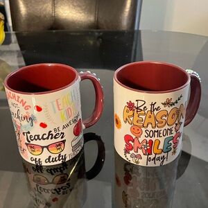 Colorful Teacher Mugs Set